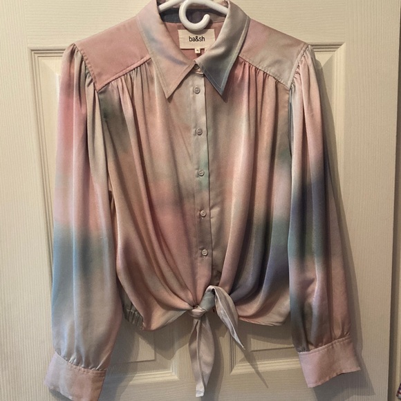 ba&sh Tops - Ba&sh Partha Tie-Front Blouse